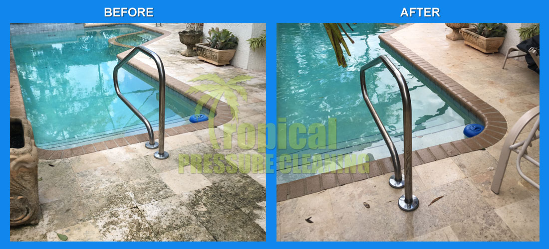 Boca Raton Pool Tile Pressure Cleaning